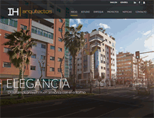 Tablet Screenshot of ih-arquitectos.com